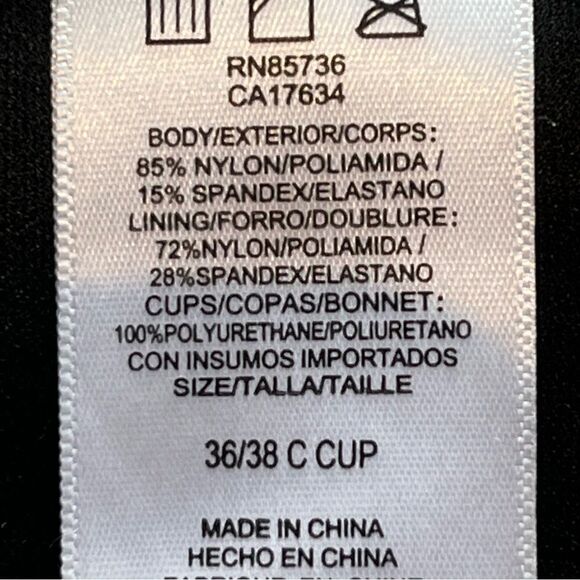 Coco Reef Swim Top Size 36/38 C Black with white dots - Picture 4 of 8